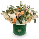 květinový box růží a karafiátů